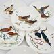 Gien service model birds in polychrome earthenware hand painted