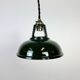 Vintage Industrial Green Painted Ceiling Lamp, 2000s