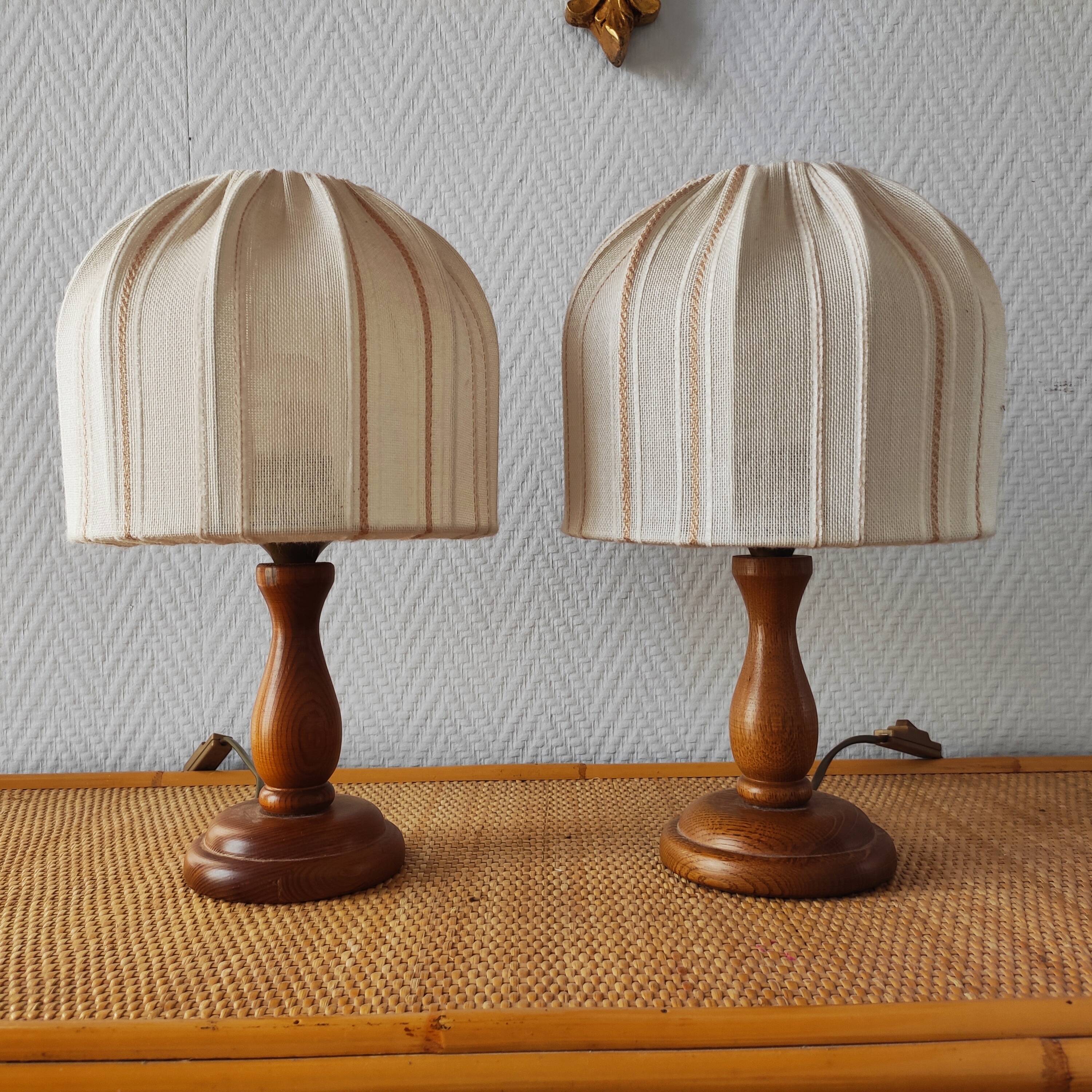 Paire de lampes de chevet de style scandinave, 1990