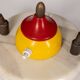 Lampe de table vintage des années 1950, abat-jour conique, design stilnovo