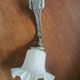 Pair of Art Deco wall lamps glass and metal