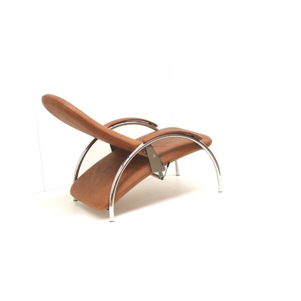 Fauteuil relax réglable Optima d'Ingmar Relling en cuir cognac