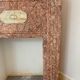Cheminée art déco en marbre rose veiné XX siècle