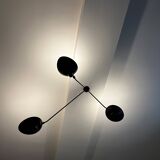 Spider ceiling light with three fixed arms