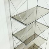 Large Minimalist Bookcase Model Isocele by Max Sauze 1970s