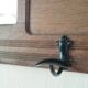 Wall-mounted coat rack, entryway shelf