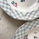 set of 6 hollow plates Digoin Sarreguemines model "Bastia" years 30-40