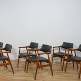 Mid century Teak Dining Chairs Model GM11 by Svend Åge Eriksen for Glostrup, 1950s, Set of 6