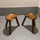 Tabourets tripodes Loul Selounet 1950