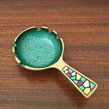 Mosaic and Brass Ashtray from the 1960s