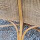 Pair of armchairs and bench in rattan and bamboo from the 60s/70s