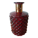 Faceted glass carafe