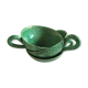 Cups green glazed ceramic, marius giuge, vallauris 50's
