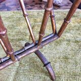 Bamboo-style gold metal magazine holder