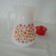 Pichet Scania verseuse carafe petities fleurs orange arcopal vintage
