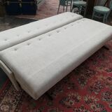 Large vintage convertible sofa bed, 70s, Czechoslovakia