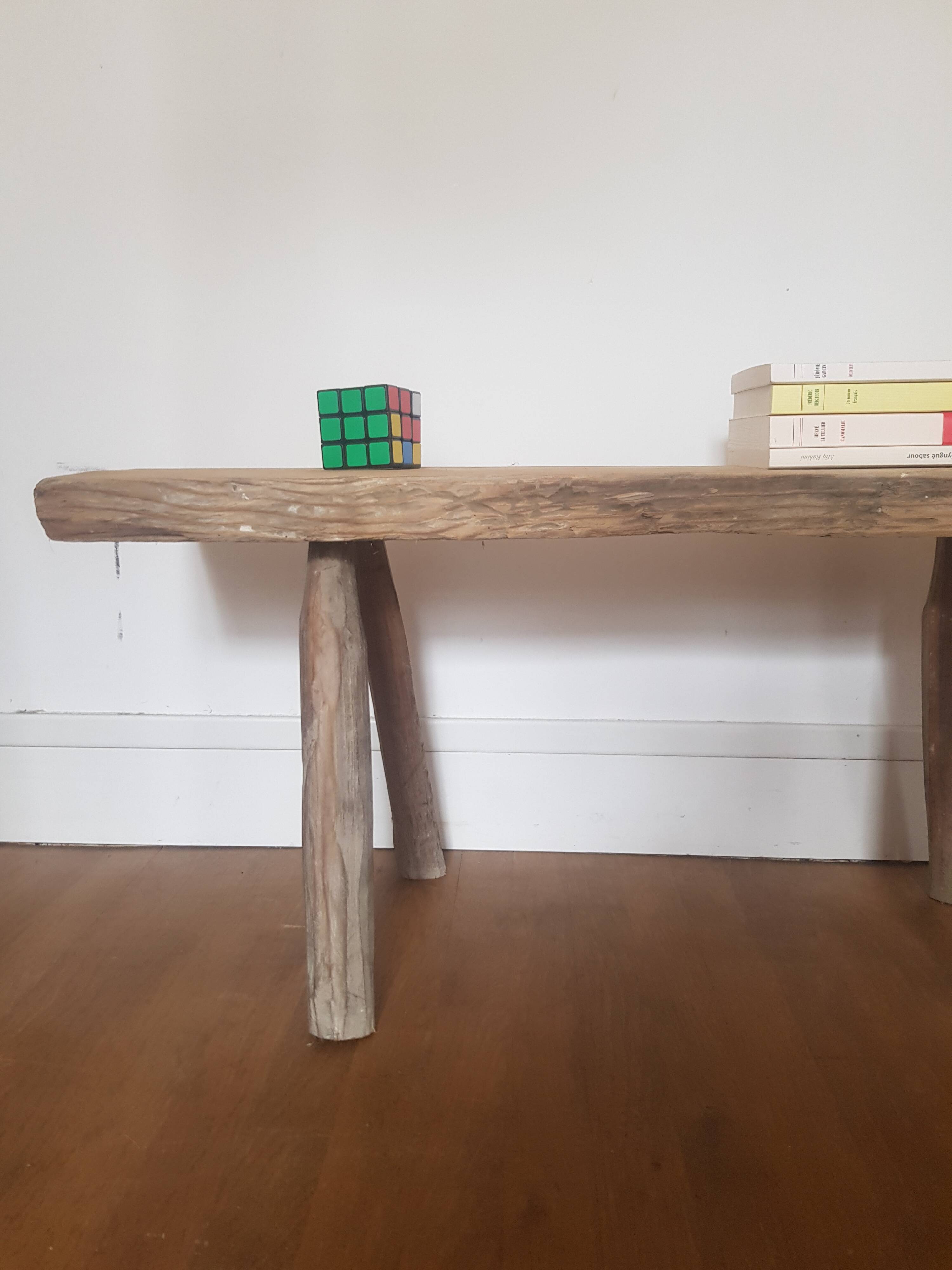Small wooden bench