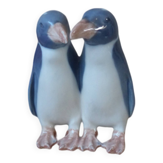 Vintage Anna Trap - Penguin Bird Figurine for Royal Copenhagen Signed, Wedding Couple Gift