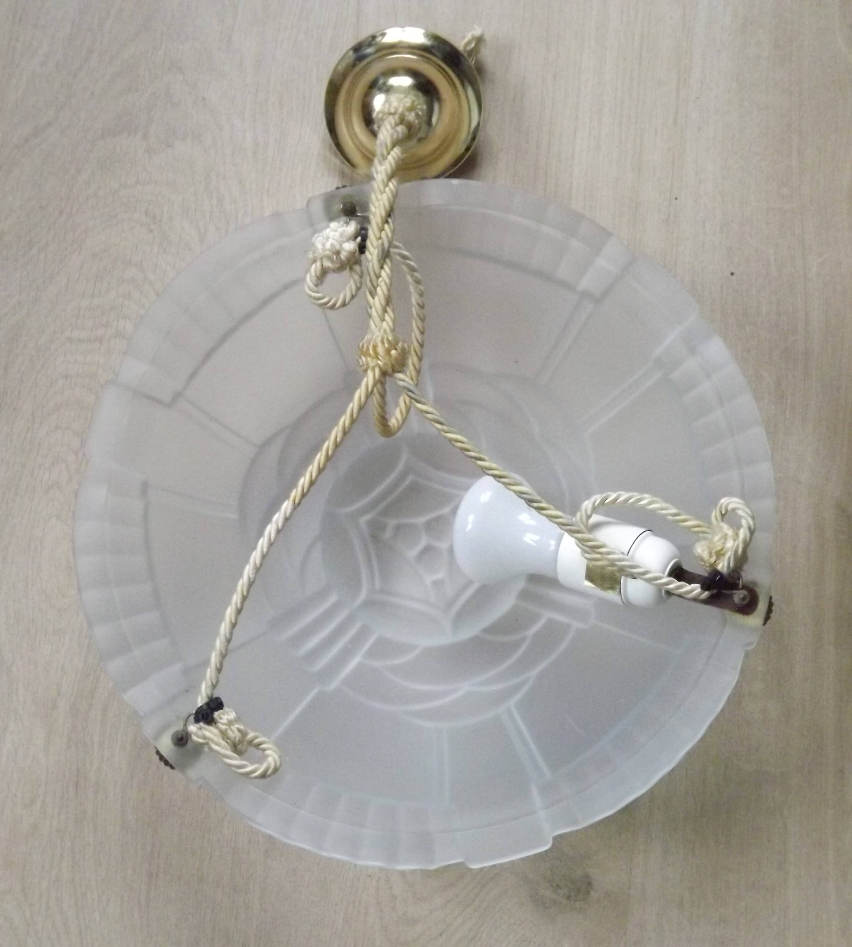 Art Deco Artistar France White Platform Ceiling Light Abstract Design 529