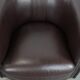Club Armchair in Very Good Condition Made of Cowhide in English Style