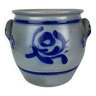 Glazed terracotta salt pot