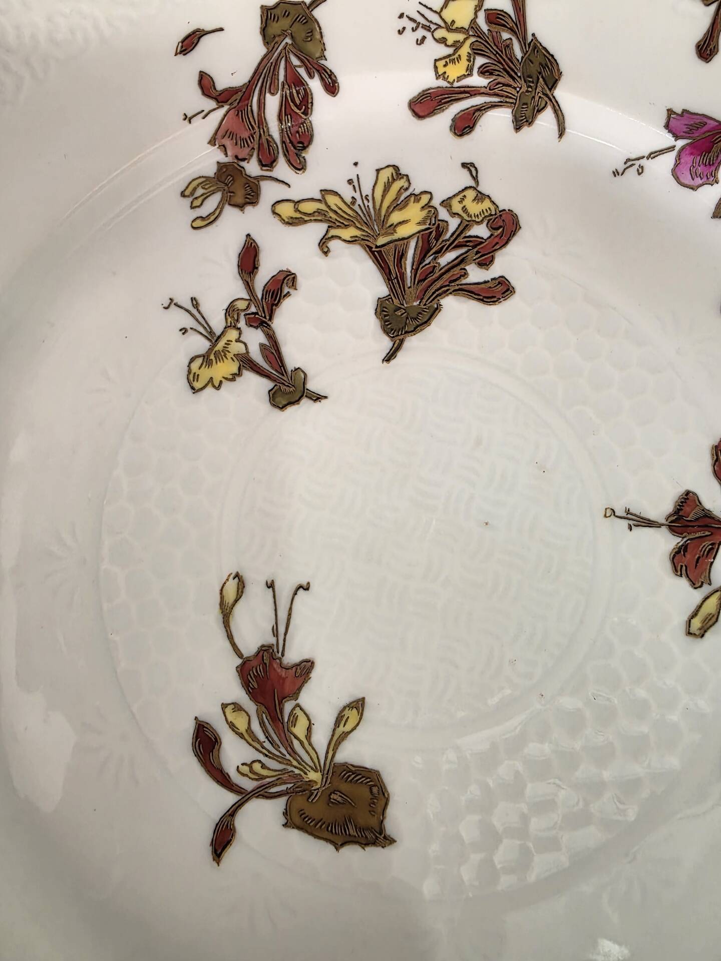 Japanese-style plate Haviland Limoges L'Escalier de Cristal Chèvre pattern