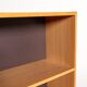 Scandinavian oak bookcase with tambour door, 1960s