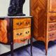 French Mahogany Louis XV Commode with Marble Top