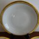 12 hollow plates porcelain of Sologne Larchevèque white and golden signed