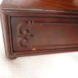 Napoleon III dressing table with mirror in mahogany veneer