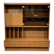 Teak veneer buffet bar from the 1980s.