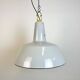 Lampe à Suspension Industrielle en Émail Gris de Philips, 1960s