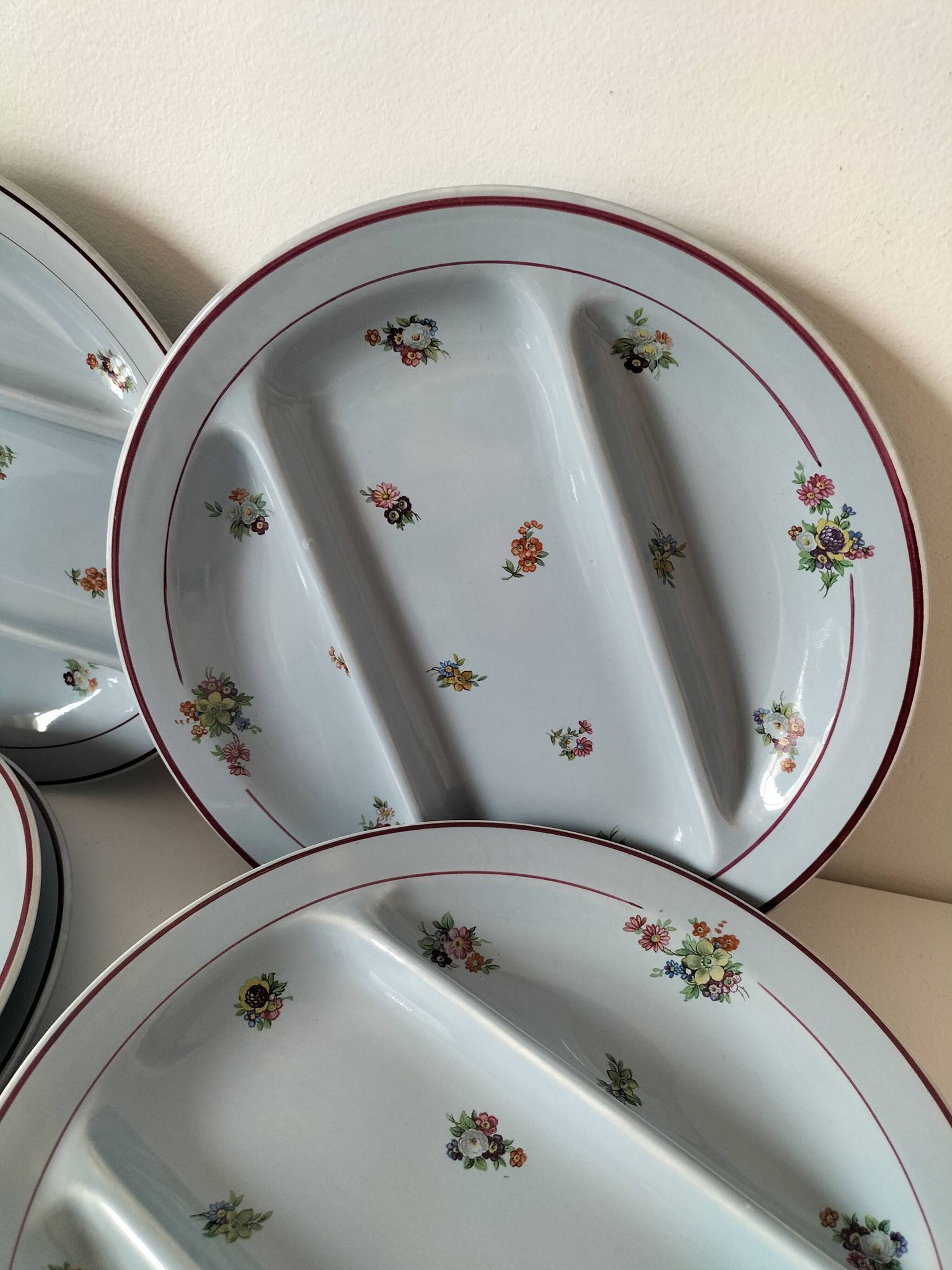 7 assiettes compartimentées Salins France
