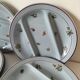 7 compartmentalized plates, Salins, France