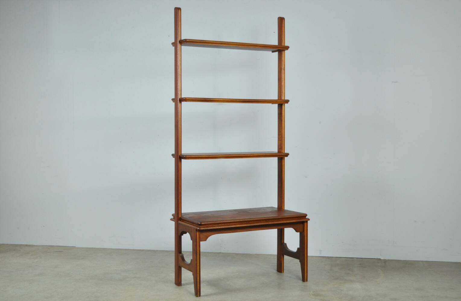 Vintage mid-century wooden wall cabinet from the netherlands, 1960s