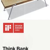 Banc "Think 2002" en bois par Frederic Dedelley pour Dornbracht