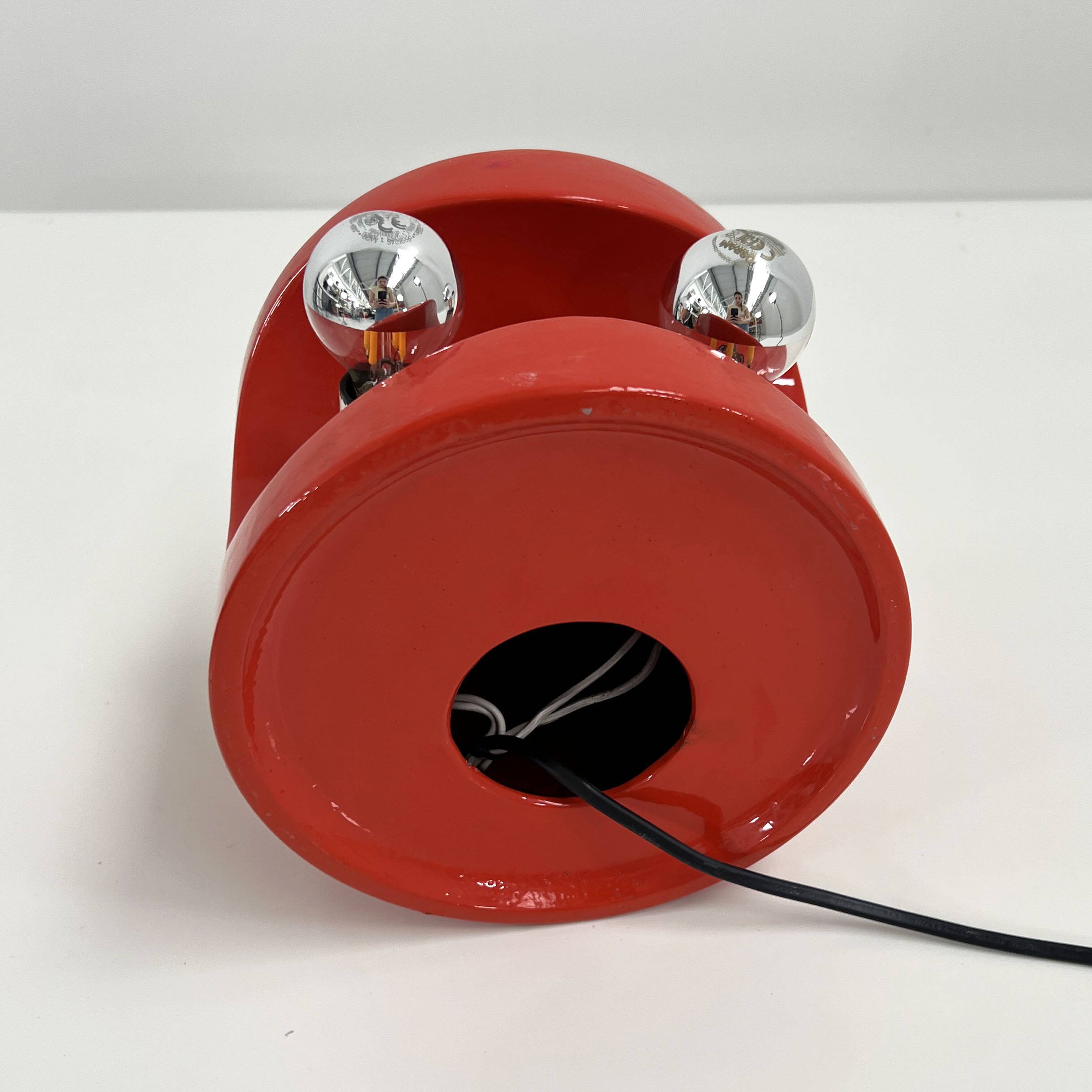 Lampe de table corail en céramique de Perdomello, 1970