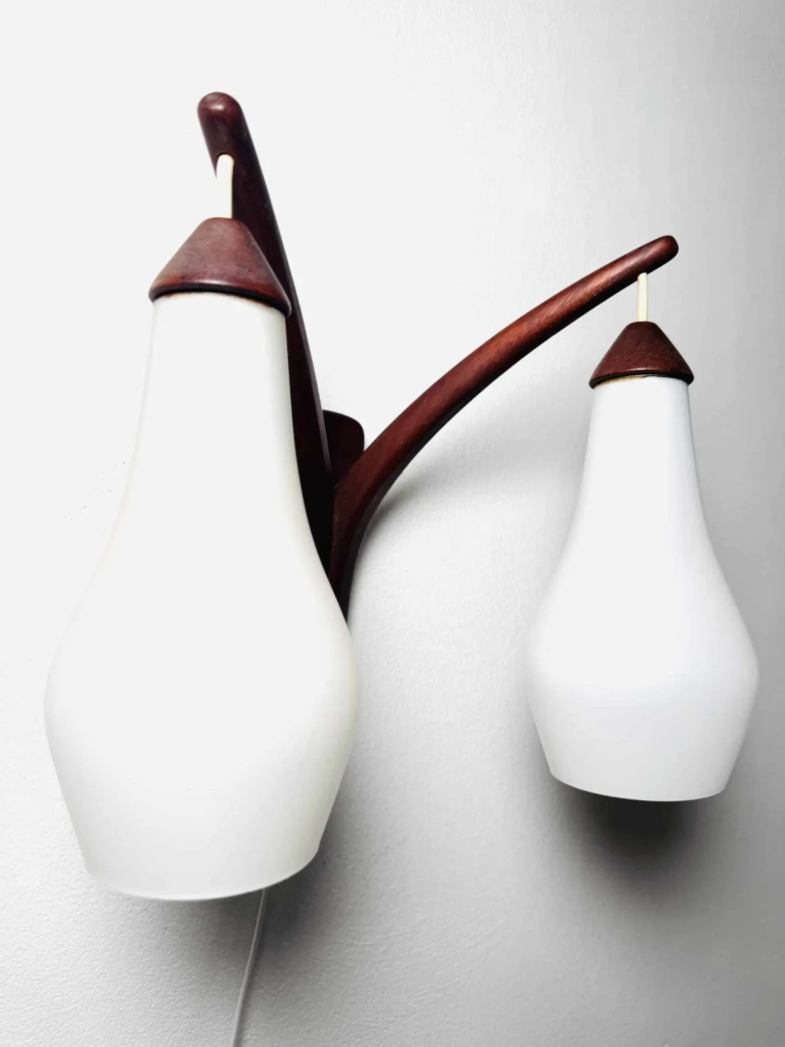 Double-Arm Wall Lamp By Uno & Östen Kristiansson For Luxus, Sweden, 1960S