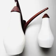 Double-Arm Wall Lamp By Uno & Östen Kristiansson For Luxus, Sweden, 1960S