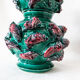 Vase en céramique barbotine années 50. Vase en céramique art déco.