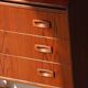 Danish vintage teak secretary | Restored Scandinavian desk