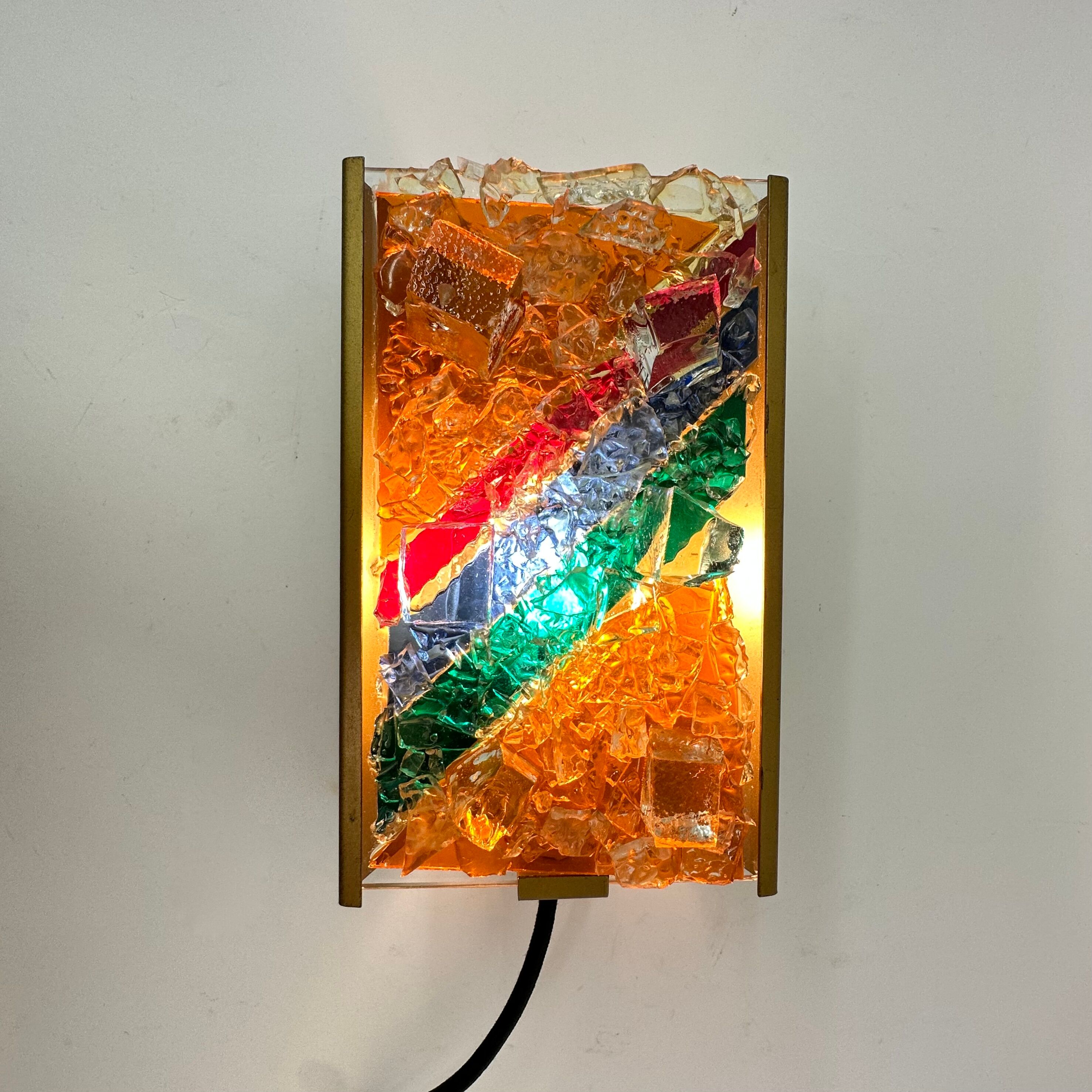 Cosack leuchten glass wall lamp , 1970's