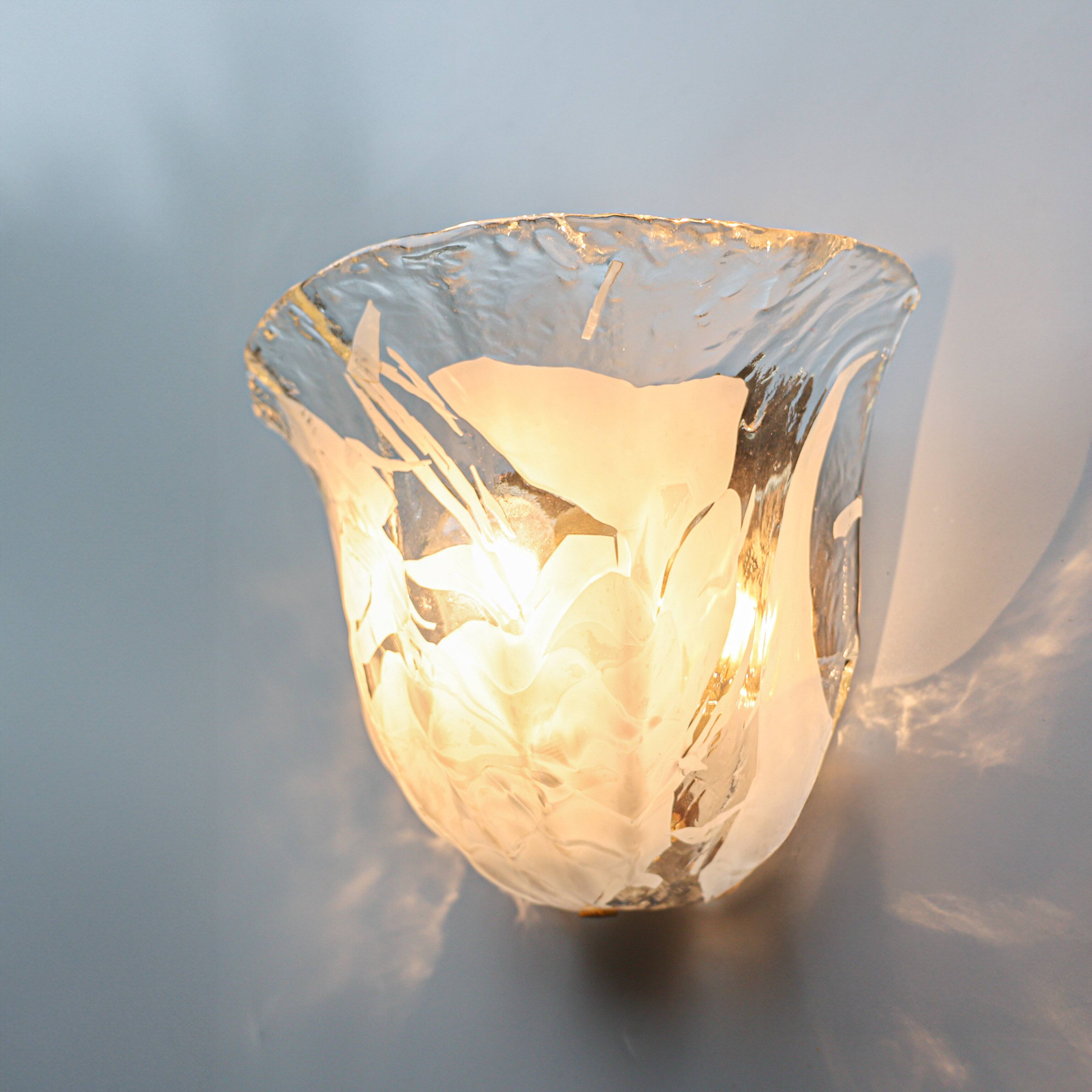 Vintage La Murrina shell shaped sconce, 1980s, Italy