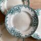 Set of 6 flat plates in iron earth model Narcisse de Saint Amand (LOT 4)