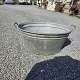Ancienne bassine ou baignoire en zinc