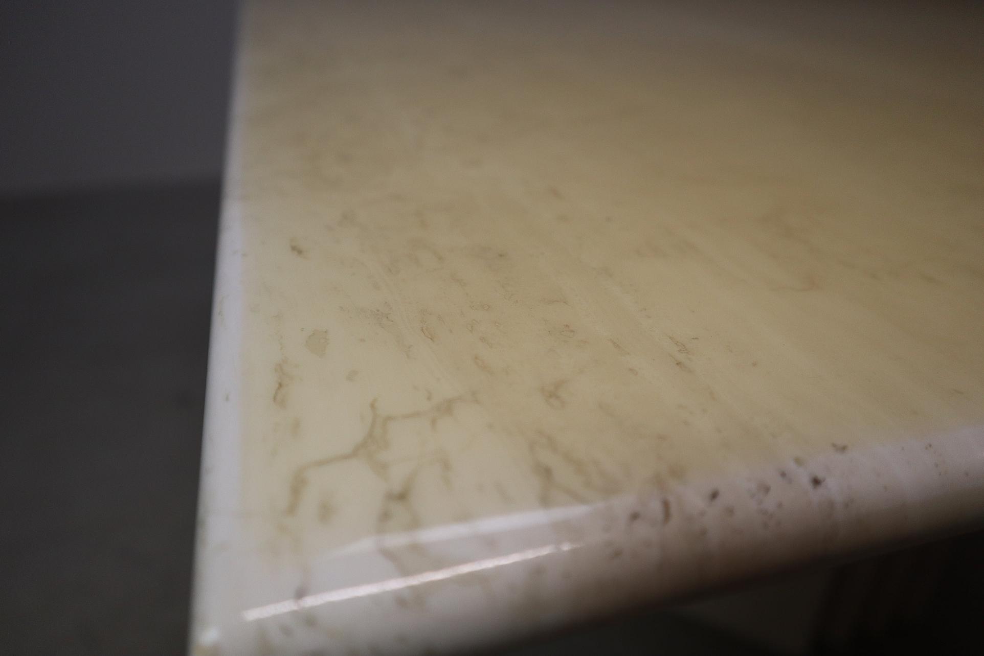 Travertine dining table, Italy 1960s