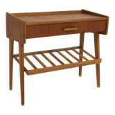 Table de chevet scandinave en teck, Suède, 1960