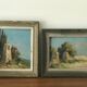Paire de peintures anciennes