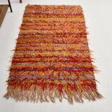 3x6 tulu filikli wool vintage kilim rug,110x175cm