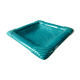 Petrol blue woven ceramic pocket tray